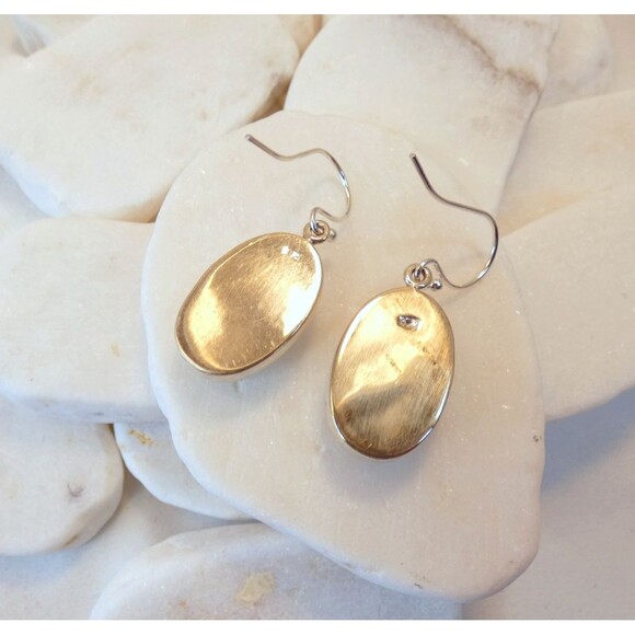 Natural Green Rainbow Moonstone Sterling Silver Earrings Handmade Healing - Picture 5 of 5